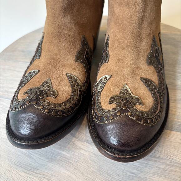 Rare Old Gringo Clarita Bootie 6” BL3667-1 Choc Gold Women’s Size 8.5 Leather - Picture 6 of 13